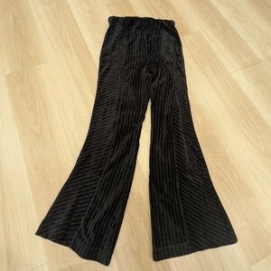 Free People Black Corduroy Flare Pants